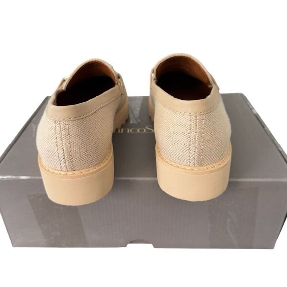 Franco Sarto Cason Natural Tan Canvas Loafers Women’s Size 6.5 Medium - Picture 6 of 12